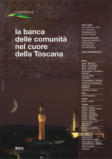 Pagina pubblicitaria area Senese