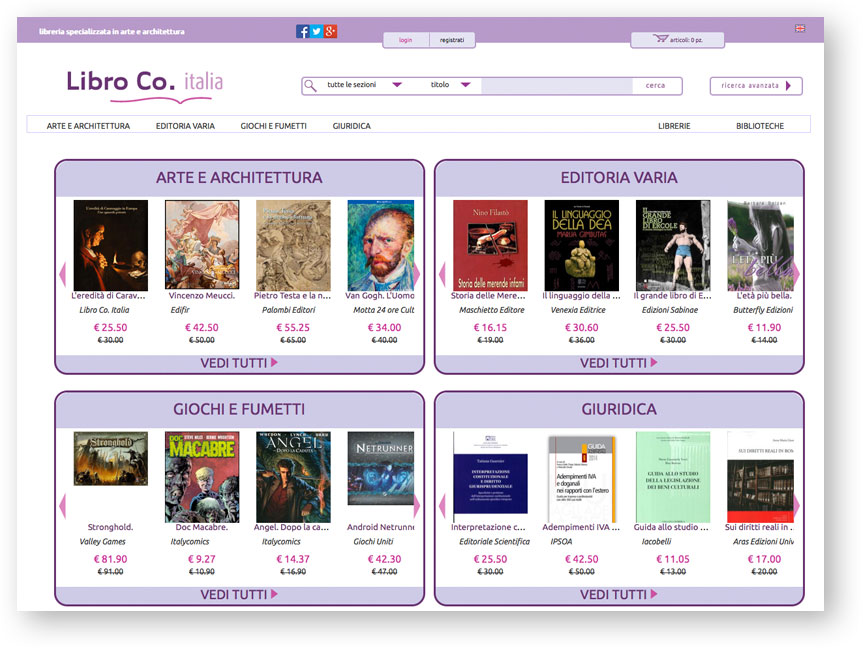 e-commerce sito responsive