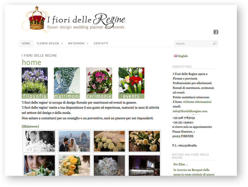 sito web in WP